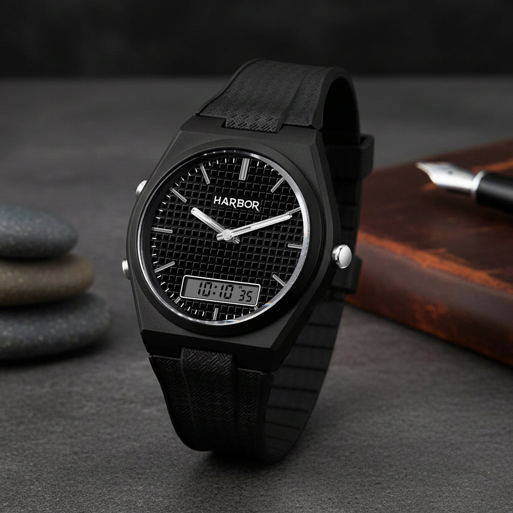 Harbor 9153 Black Analog-Digital Watch