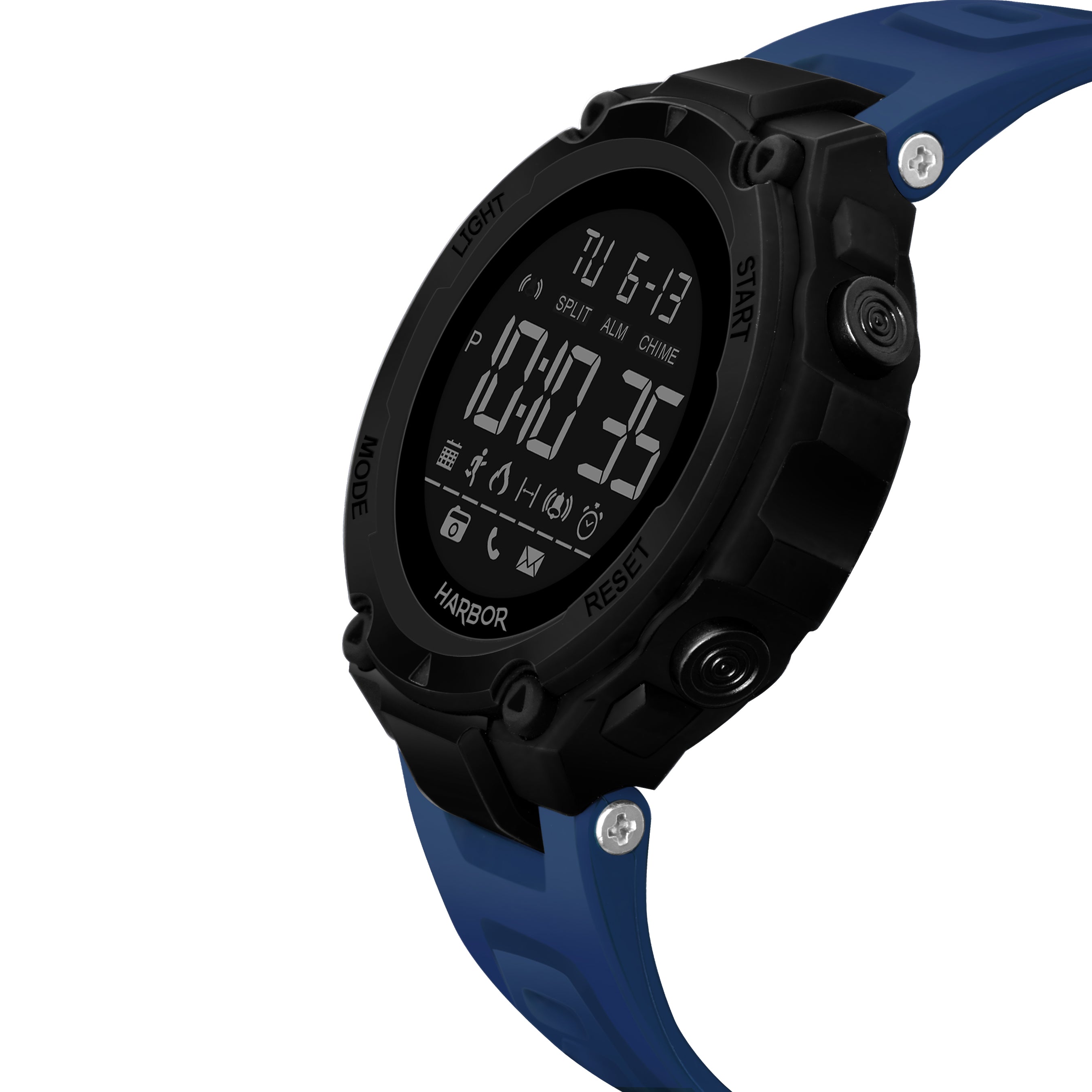 Harbor 9098 Blue Strap Digital Watch