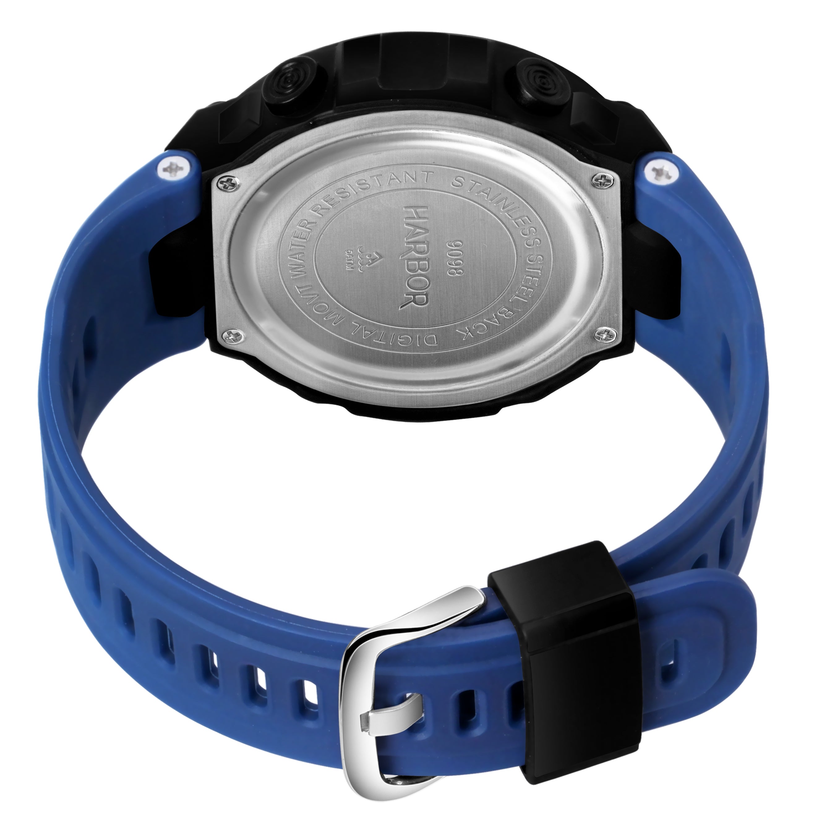 Harbor 9098 Blue Strap Digital Watch
