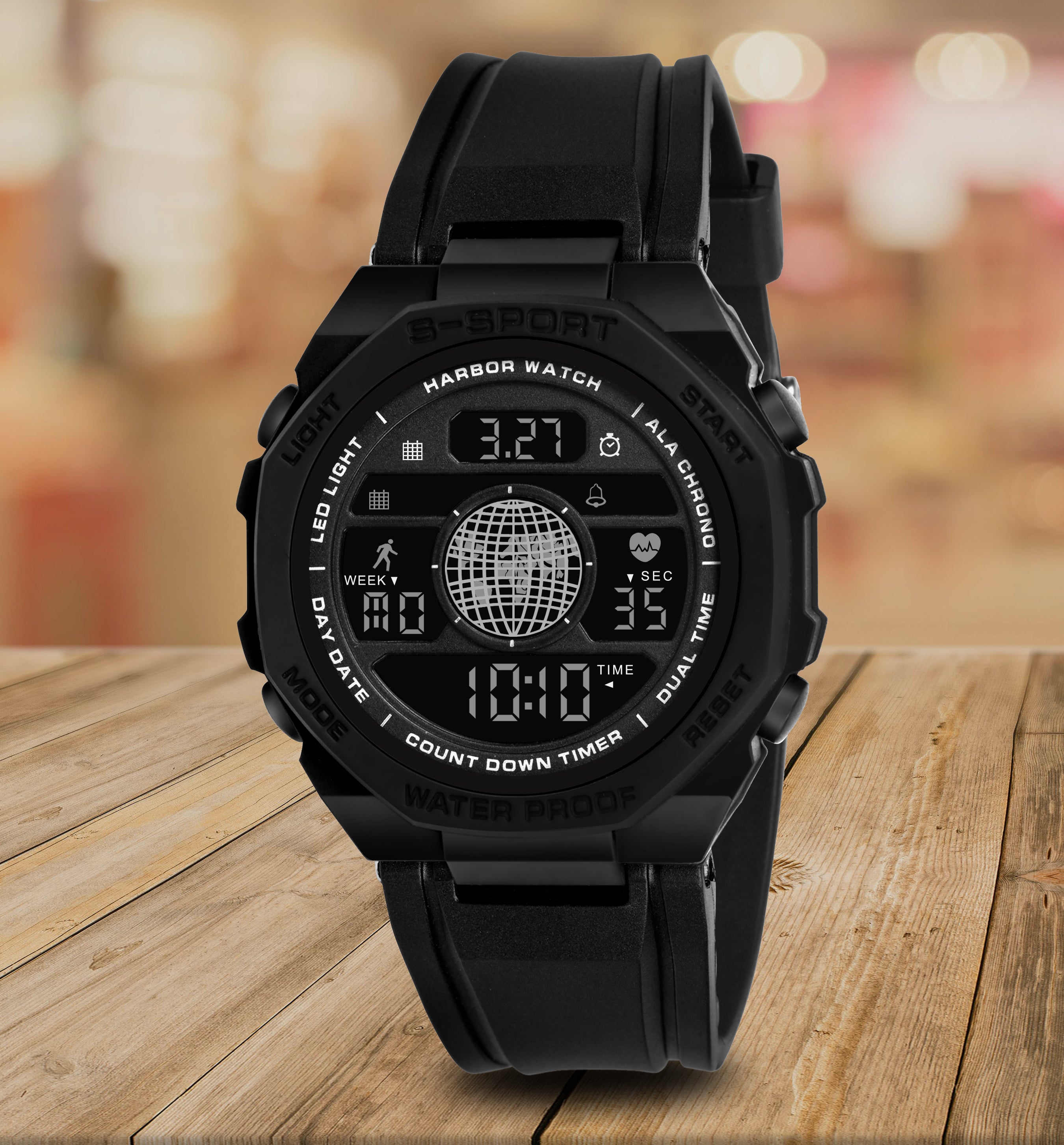 Harbor 9134 Black Digital Watch