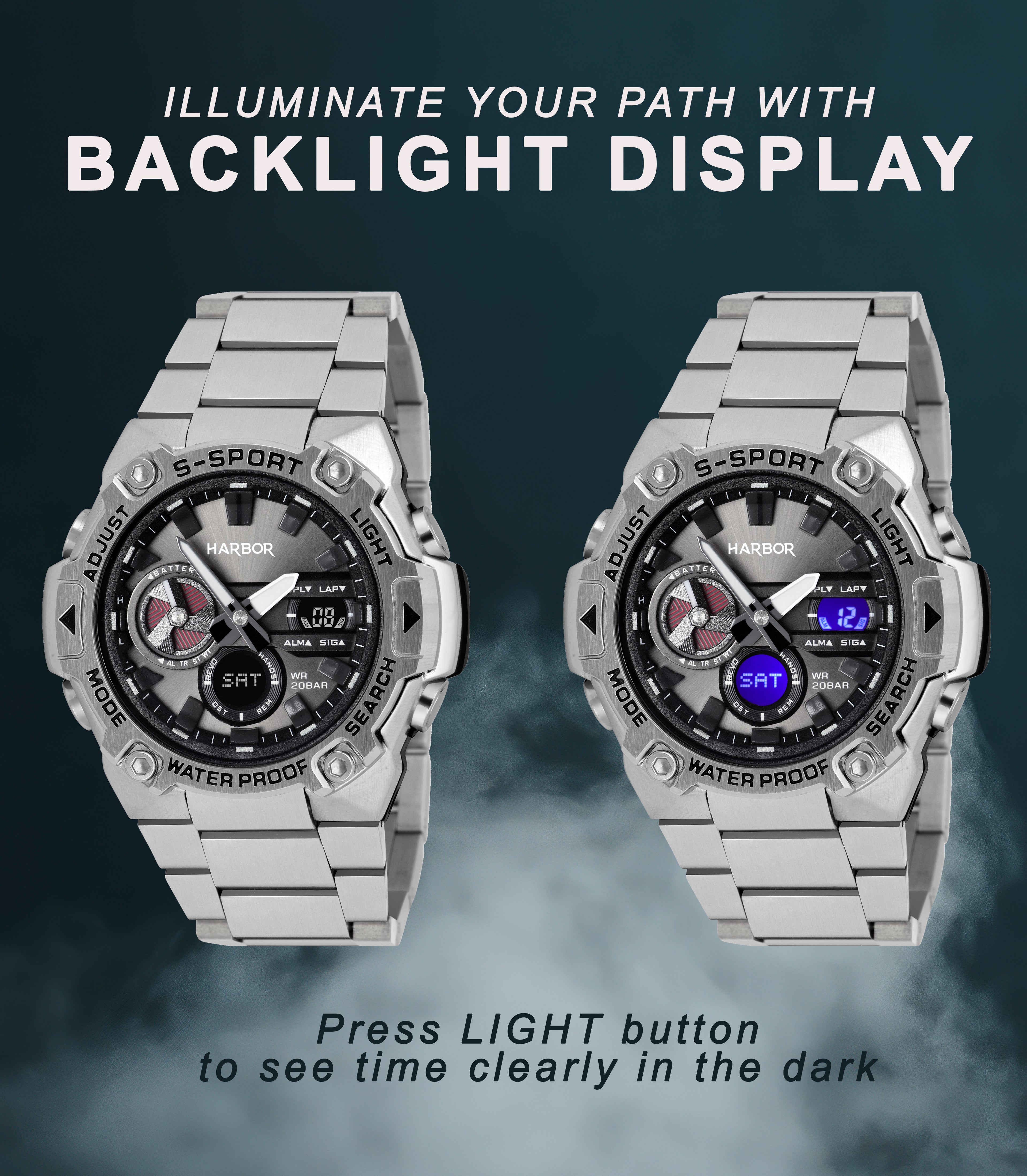 Harbor 9125 Stainless Steel Watch