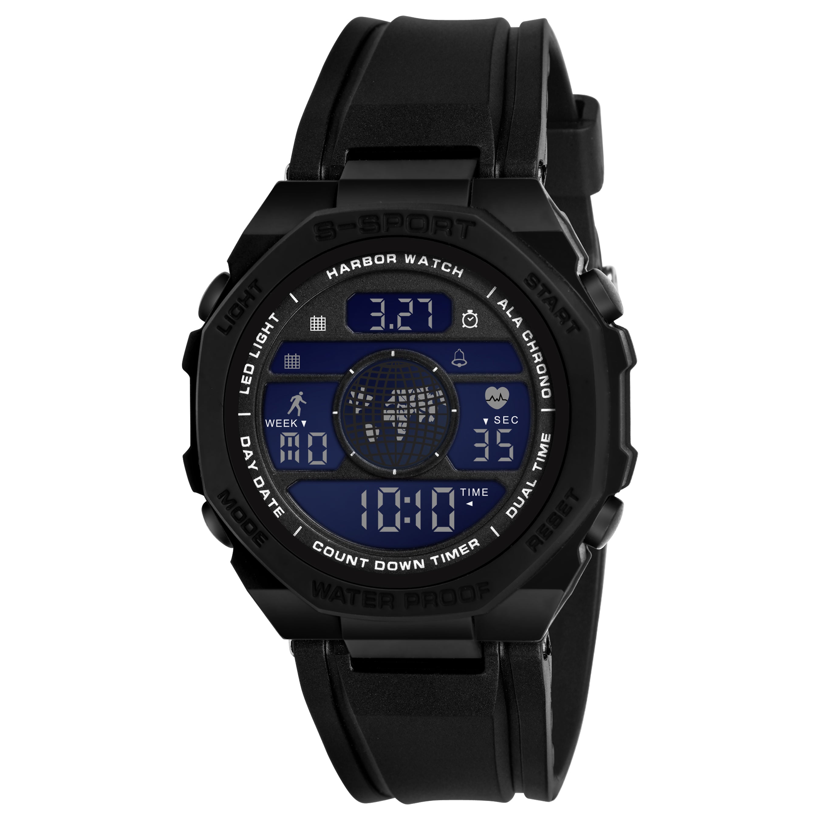 Harbor 9134 Black Digital Watch