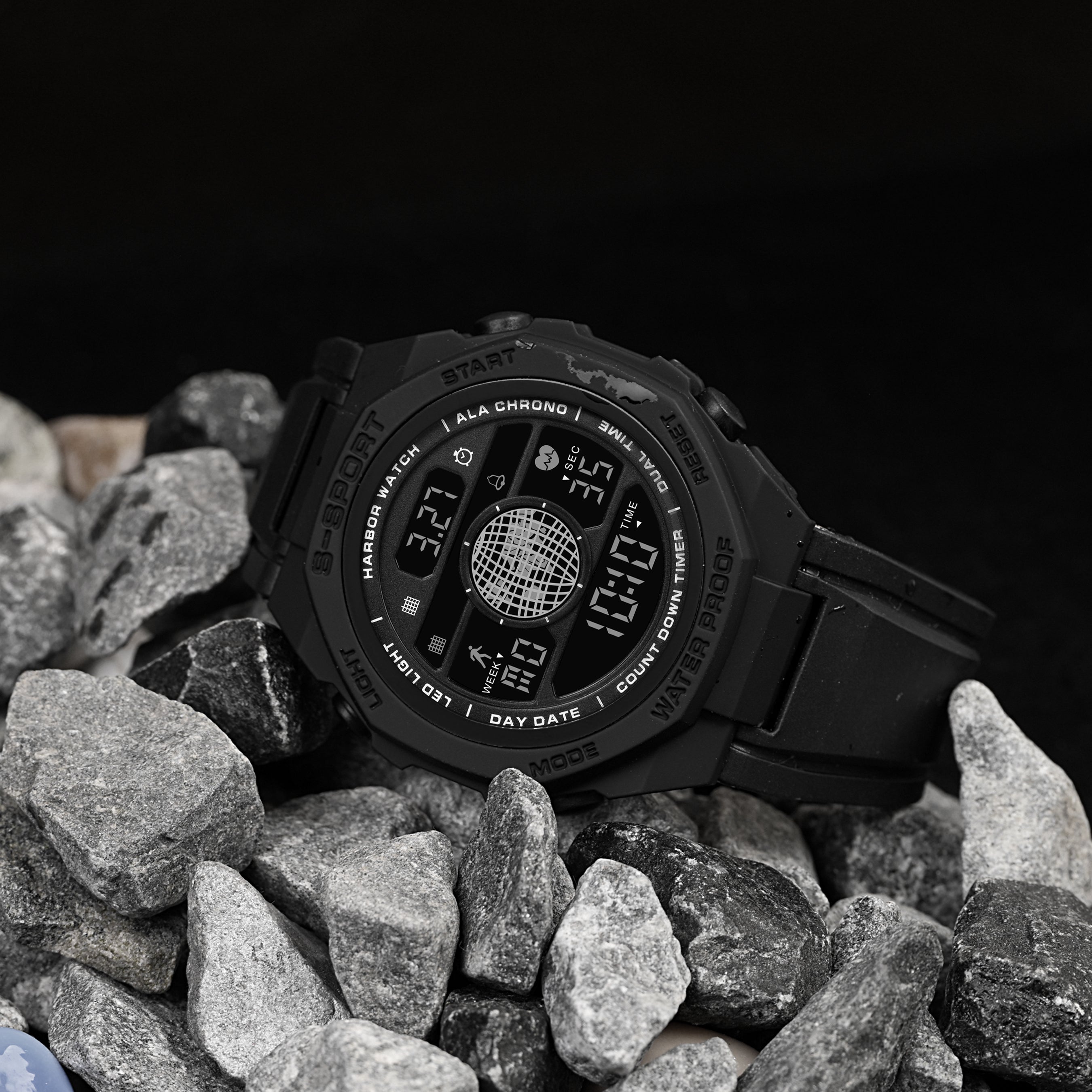 Harbor 9134 Black Digital Watch