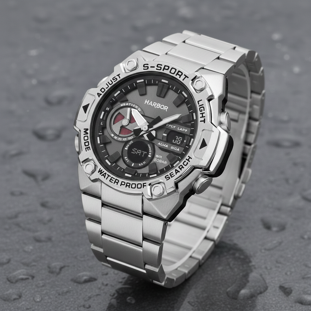 Harbor 9125 Stainless Steel Watch