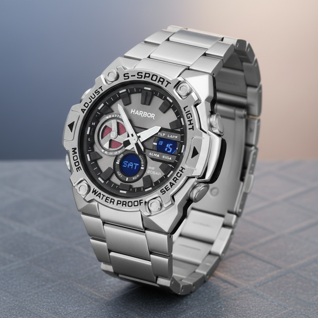 Harbor 9125 Stainless Steel Watch