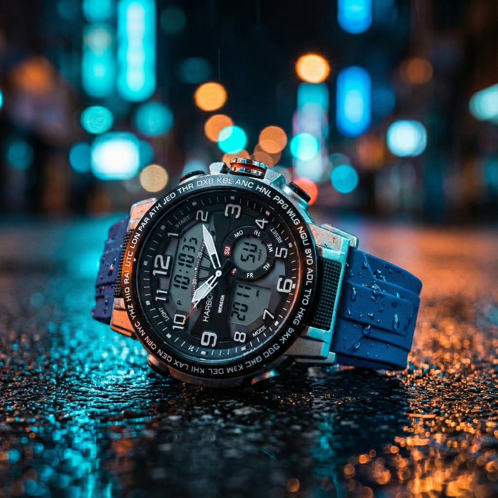 Harbor 1001 Blue Strap Watch