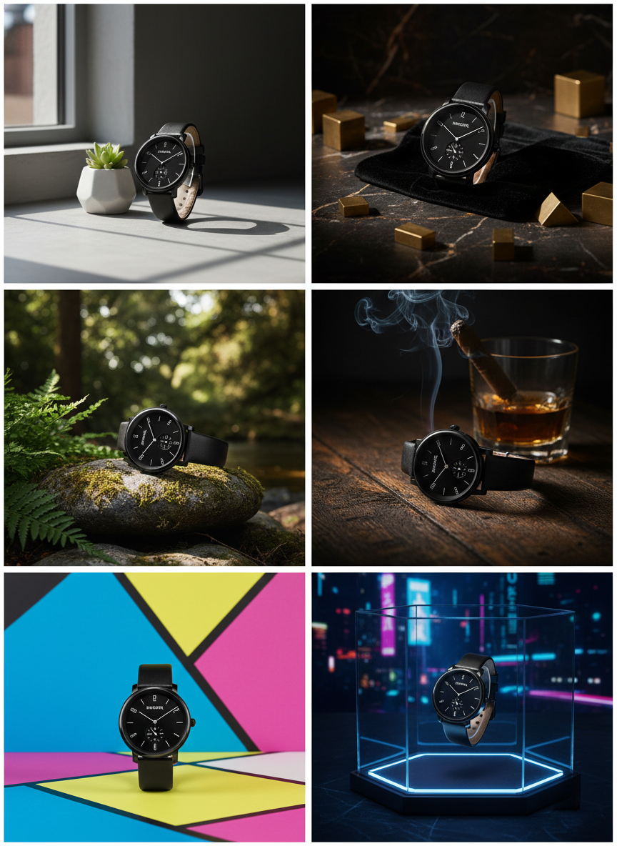 Harbor 1004 Full Black Slim Analog Wrist Watch
