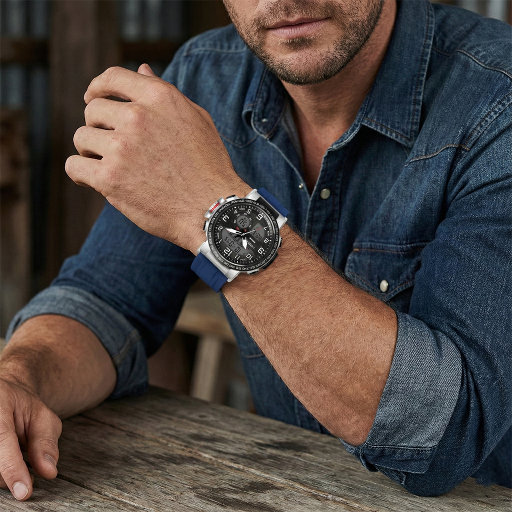 Harbor 1001 Blue Strap Watch