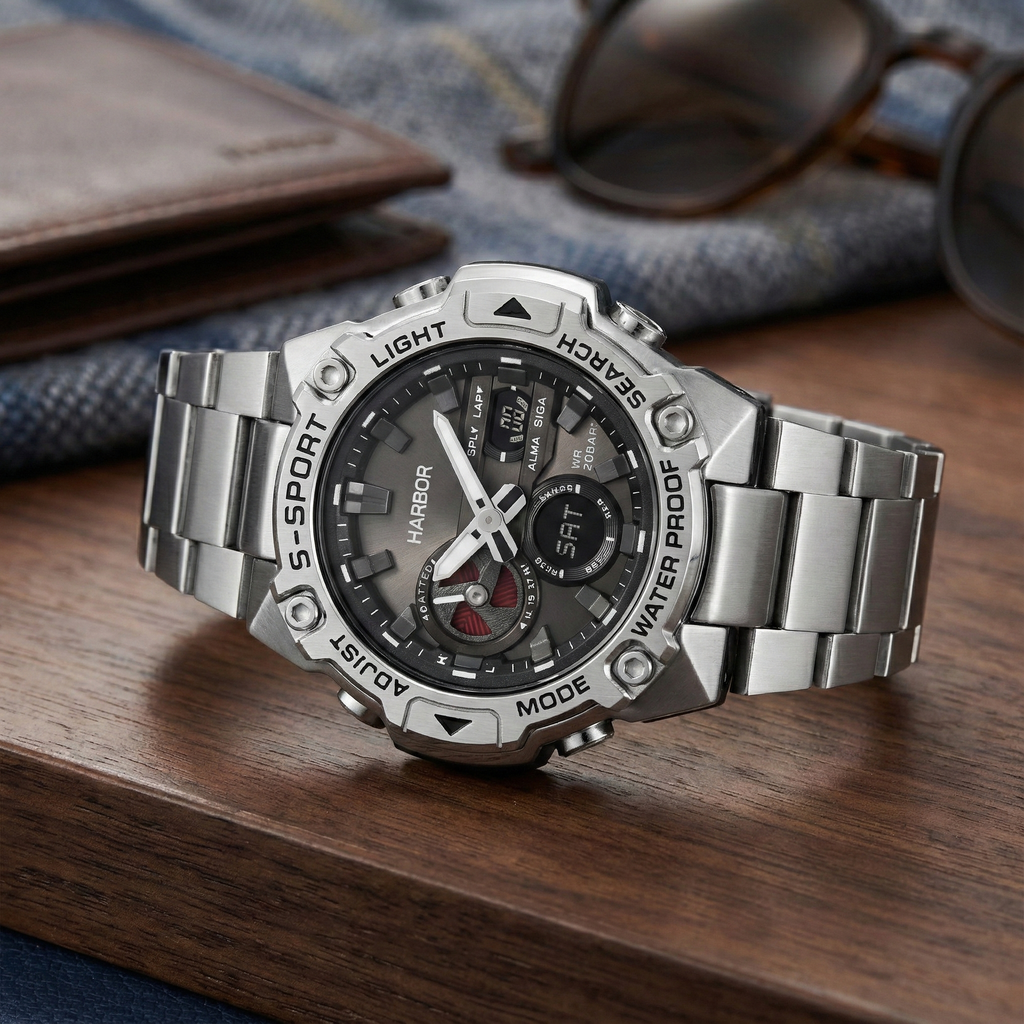 Harbor 9125 Stainless Steel Watch