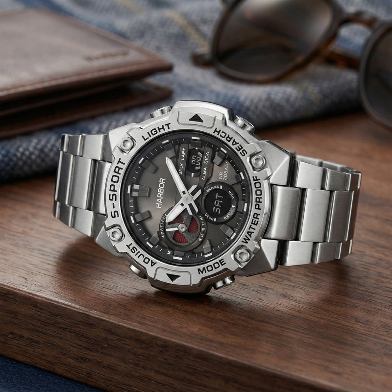 Harbor 9125 Stainless Steel Watch