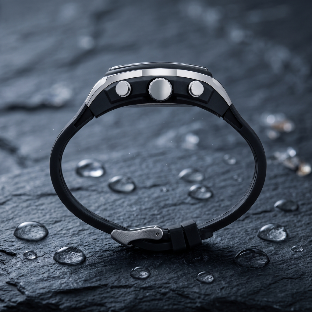 Harbor Men's Analog-Digital Sports Watch | Triple Time, Alarm & Water Resistant