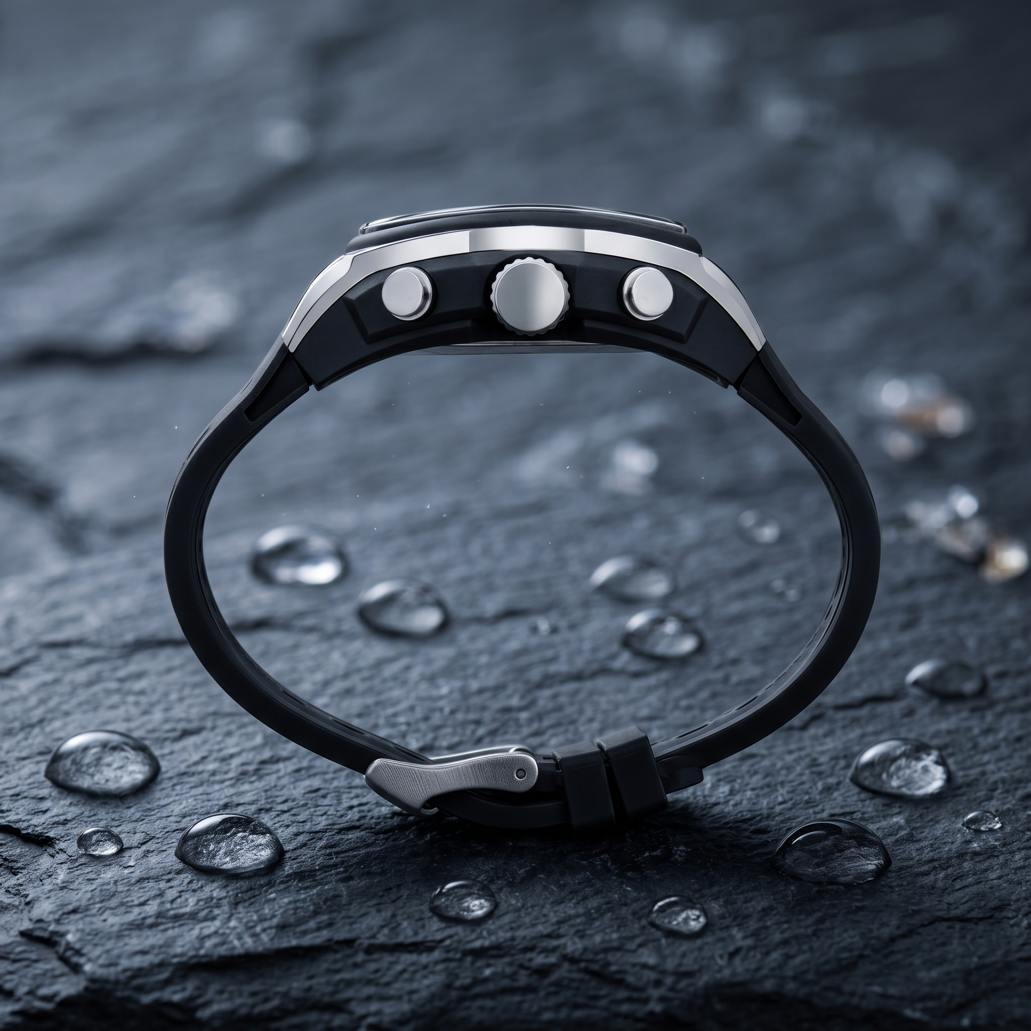 Harbor Men's Analog-Digital Sports Watch | Triple Time, Alarm & Water Resistant