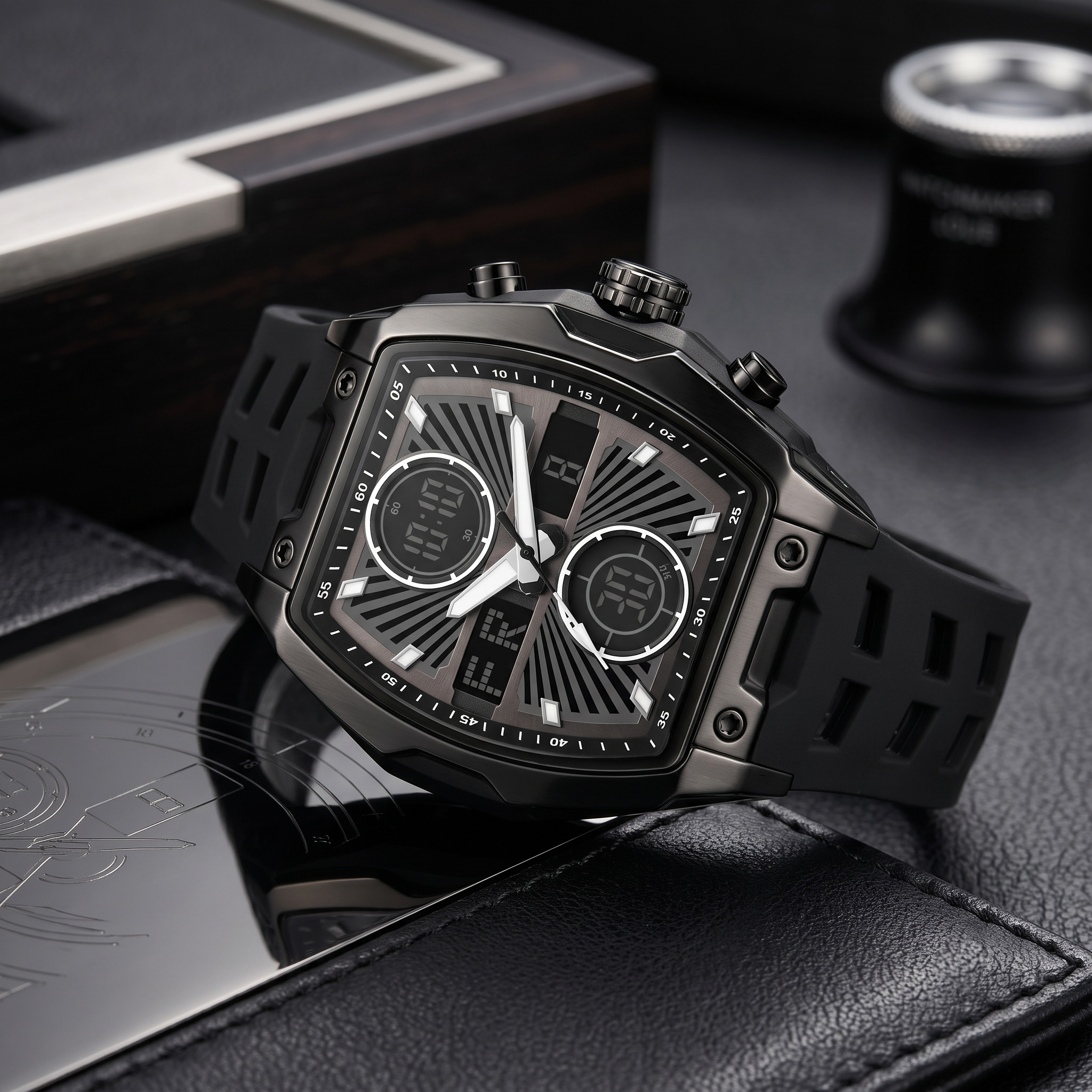 Harbor Req 8001 Men's Tactical Dual Display Watch