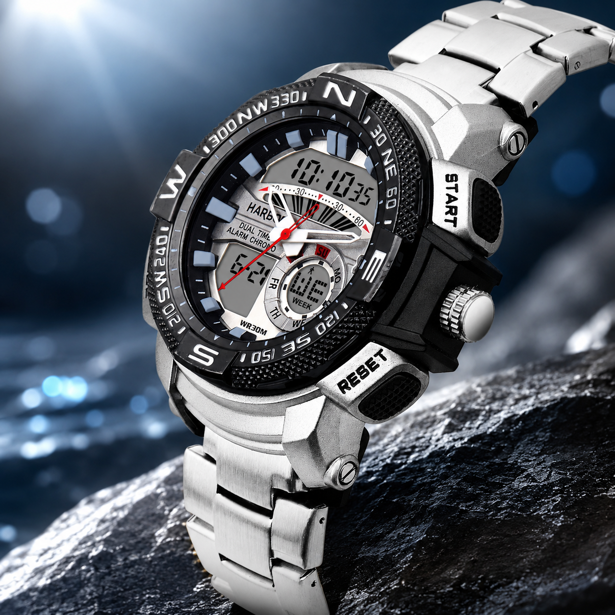 Harbor 1007 Dual Time Sports Watch For Men