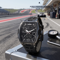 Harbor Men's Tactical Tonneau Watch | Gunmetal & Black | Triple Time