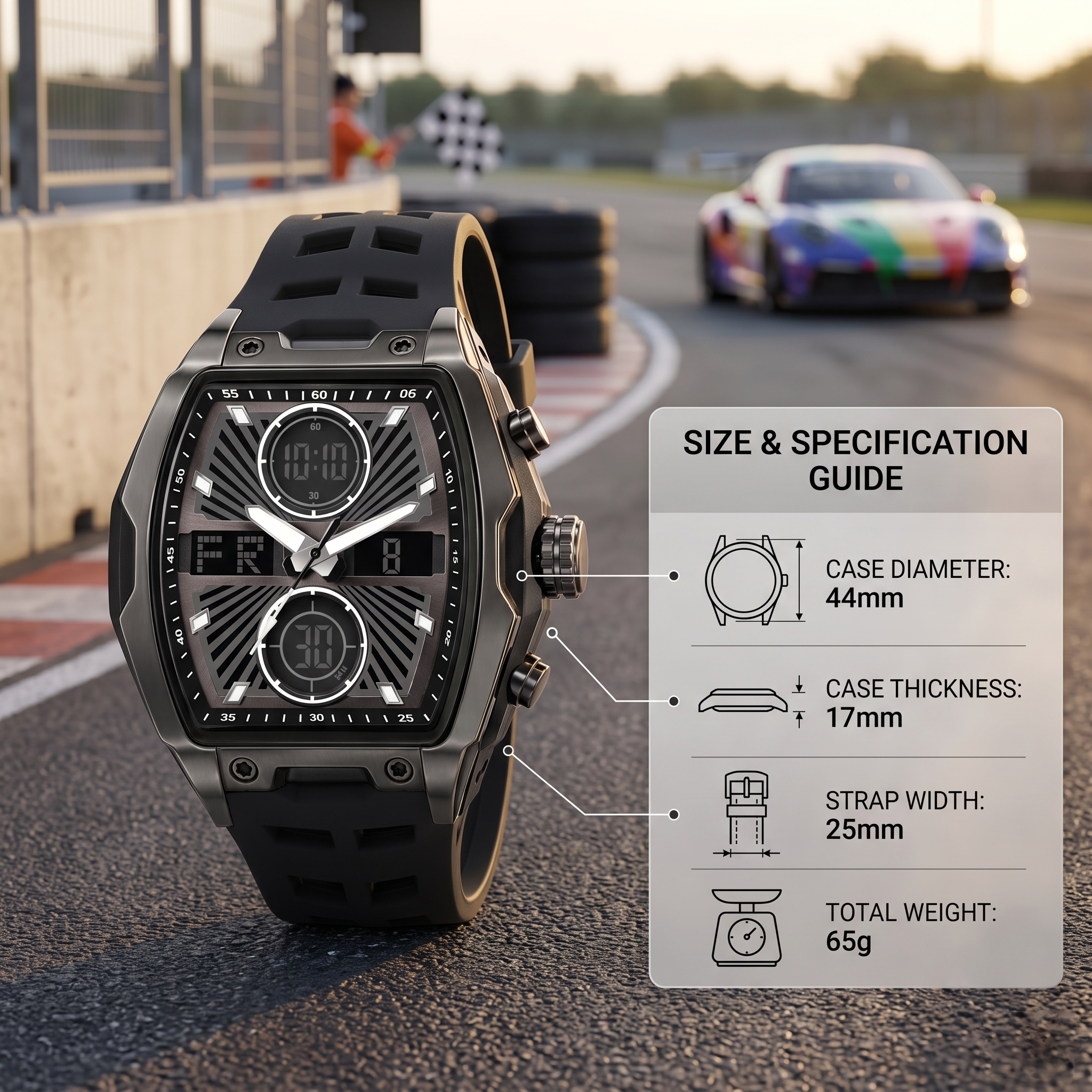 Harbor Req 8001 Men's Tactical Dual Display Watch