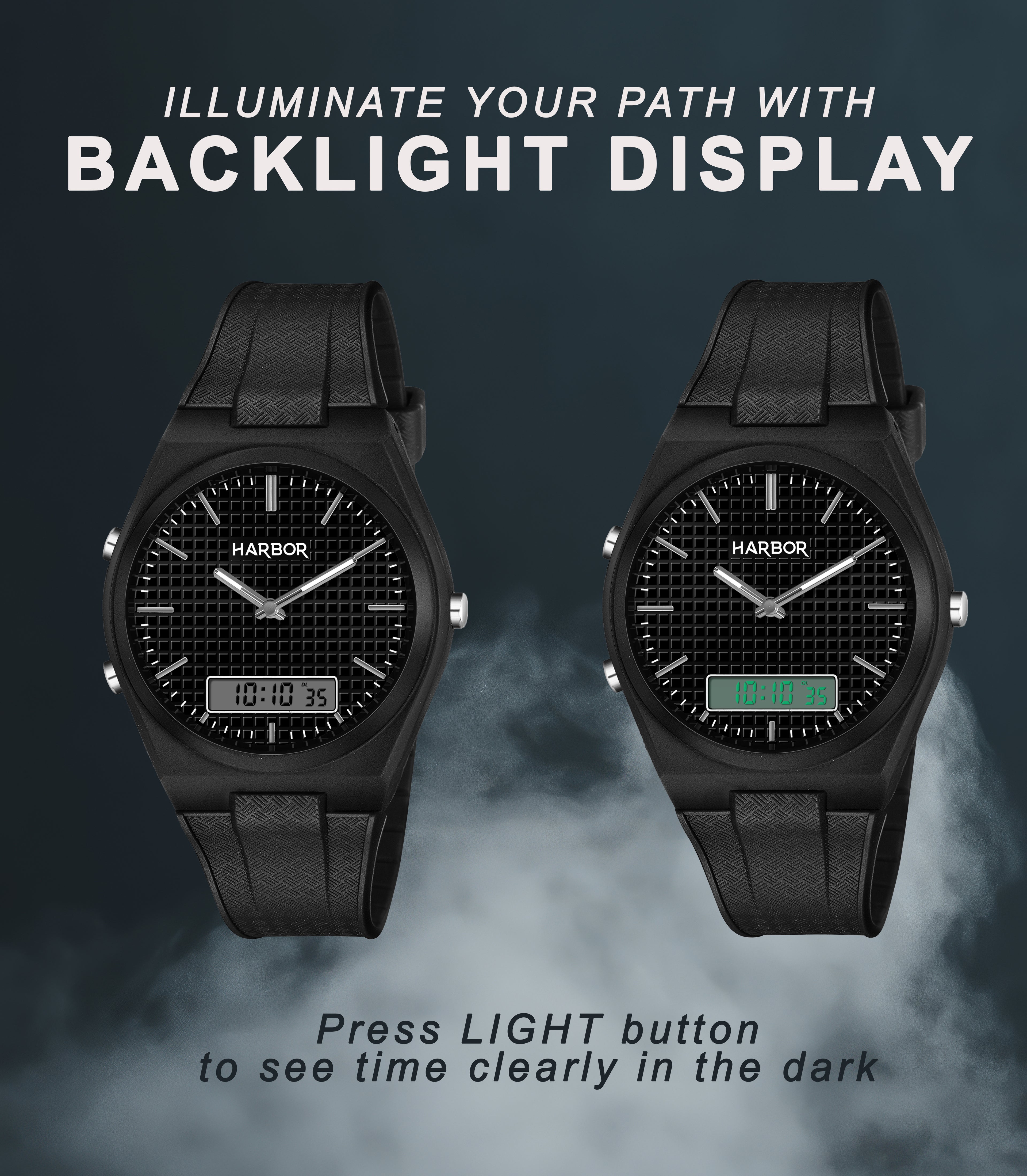 Harbor 9153 Black Analog-Digital Watch