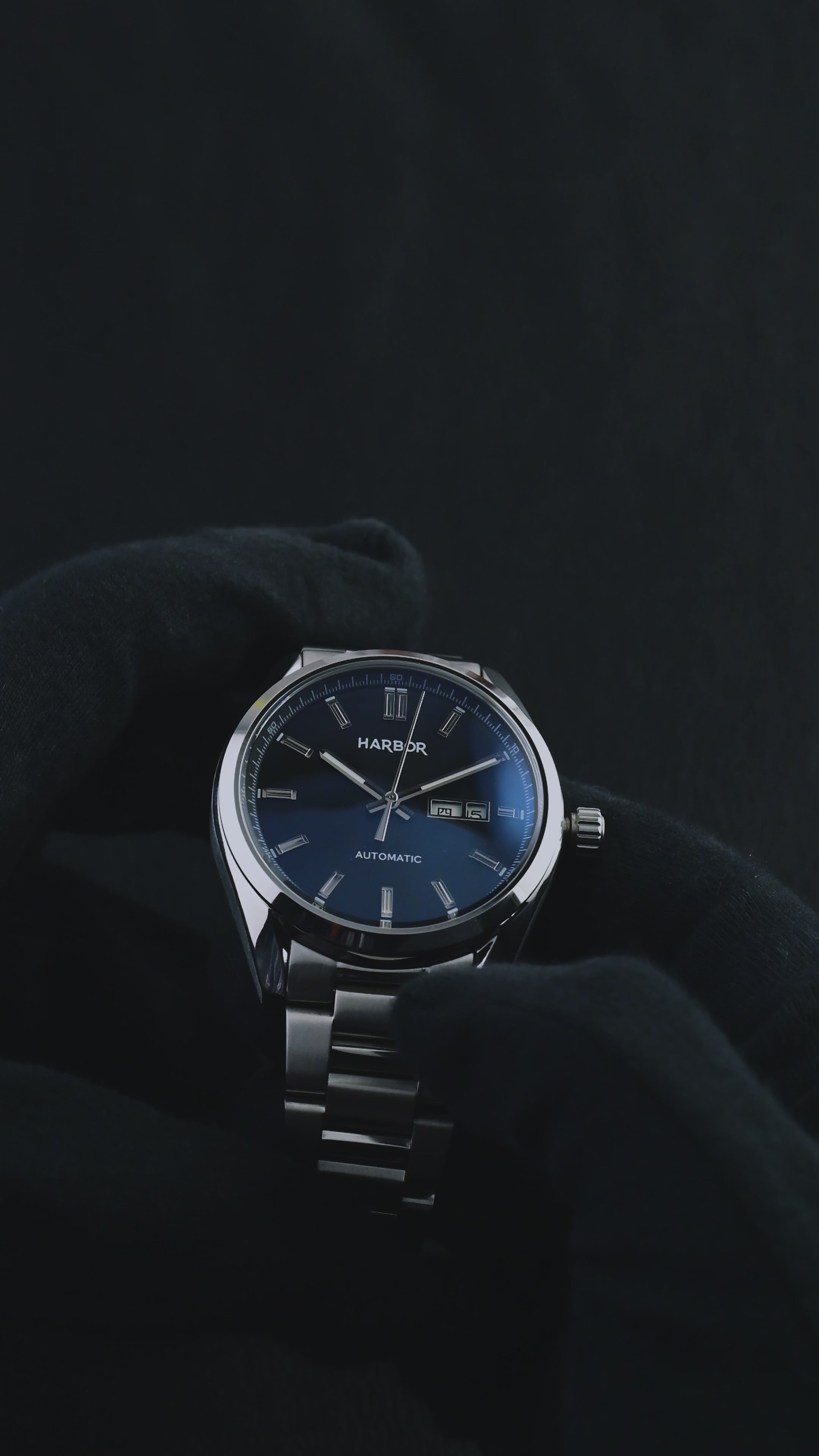 Harbor 1008 Black Dial Automatic Watch For Men